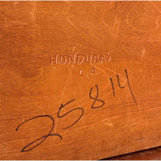 Vintage Tribal Mayan Shaman Carved Mahogany Cocktail Coffee Table For Sale - Image 9 of 9