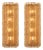 Murano Glass Light Tobacco Sconces For Sale