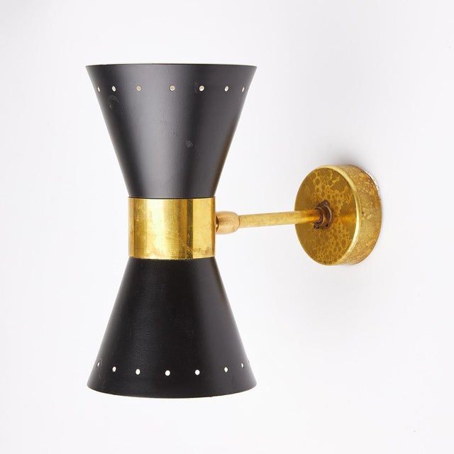 Mid-Century Diabolo Wall Lamp, Italy, 1950s For Sale - Image 4 of 5