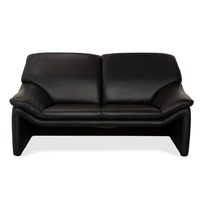 Atlanta 2-Seater Sofas in Black Leather from Laauser, Set of 2 For Sale - Image 12 of 18