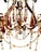 1920s Antique Italian Iron and Colored Crystal Chandelier With Crystal Beading For Sale - Image 5 of 18