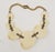 Modern 1970s Ugo Correani Modernist Goldtone White Lucite Necklace For Sale - Image 3 of 9