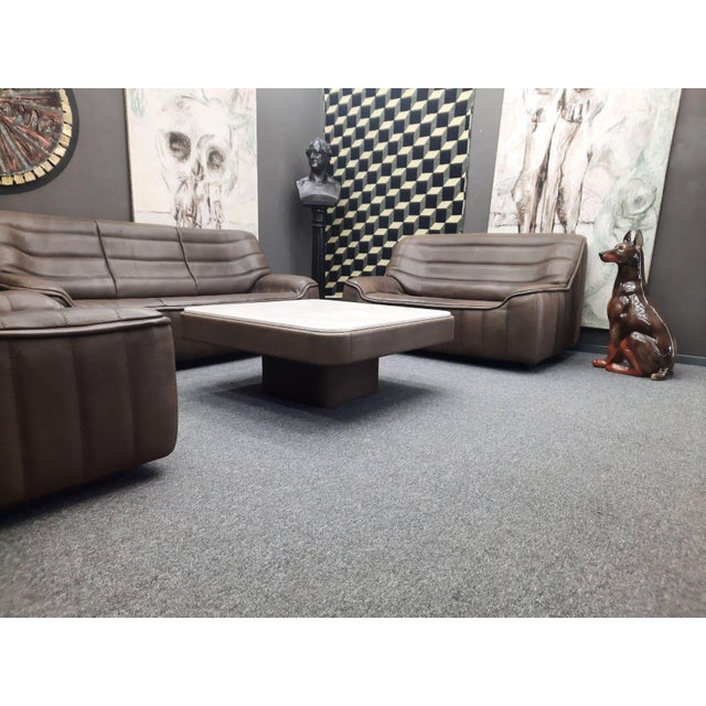 DS 84 Seating in Buffalo Leather from de Sede, 1970s, Set of 4 For Sale - Image 6 of 15