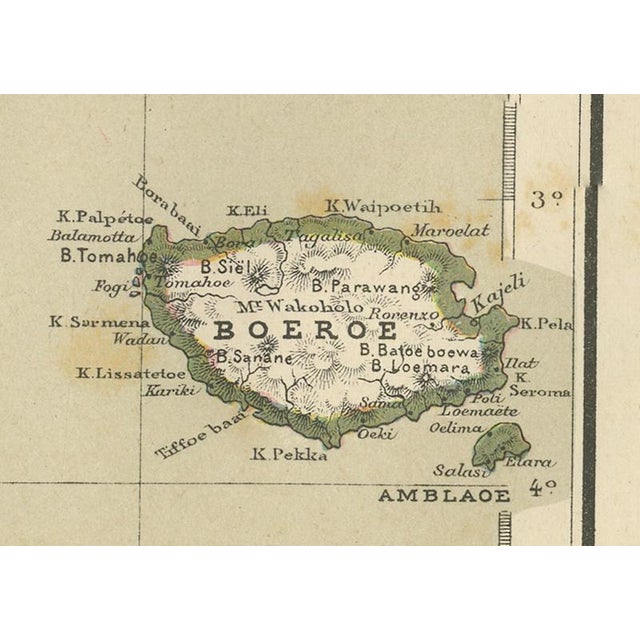 Late 19th Century Antique Colonial Map of Celebes Sulawesi and Lesser Sunda Islands, 1884 For Sale - Image 5 of 13