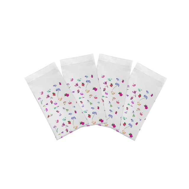 Pistils Tossed Cotton Sateen Dinner Napkins, Set of 12 For Sale In Miami - Image 6 of 6