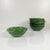 Mid-Century Modern Vintage Green Artichoke Leaf Salad Bowls, 1970s, Set of 7 For Sale - Image 3 of 18