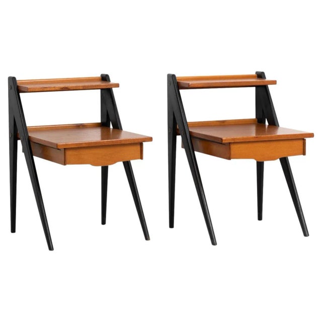 Modern Scandinavian Teak Nightstands, Set of 2 For Sale - Image 12 of 12