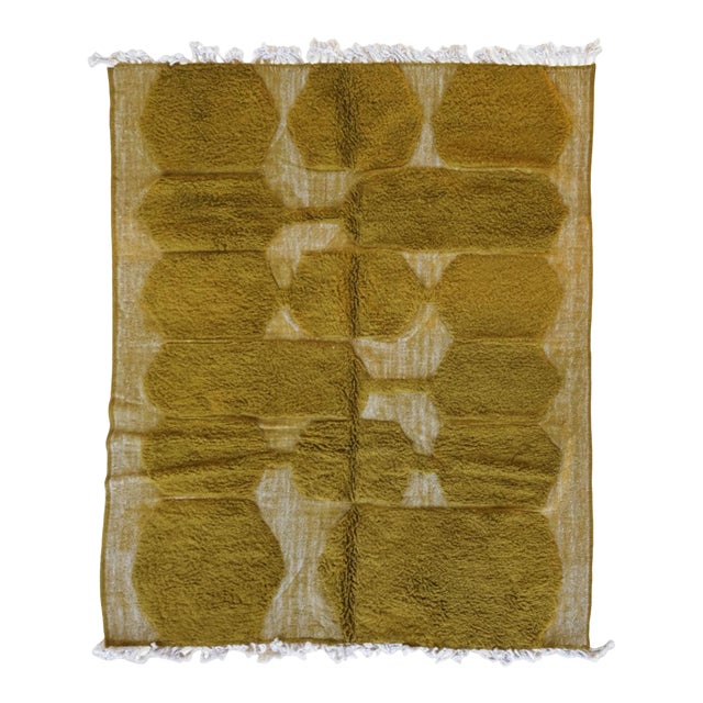 Handwoven Moroccan Modern Wool Rug - 9.8 X 7.7 Ft For Sale