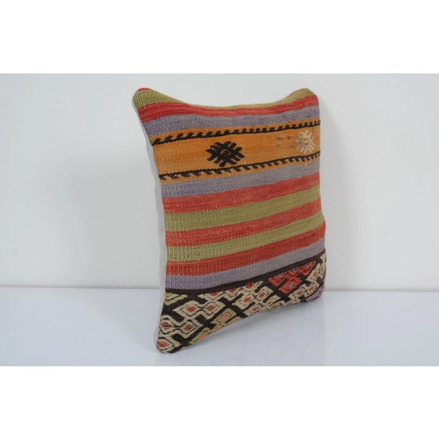 Mid-Century Modern Turkish Kilim Pillow Cover For Sale - Image 3 of 4