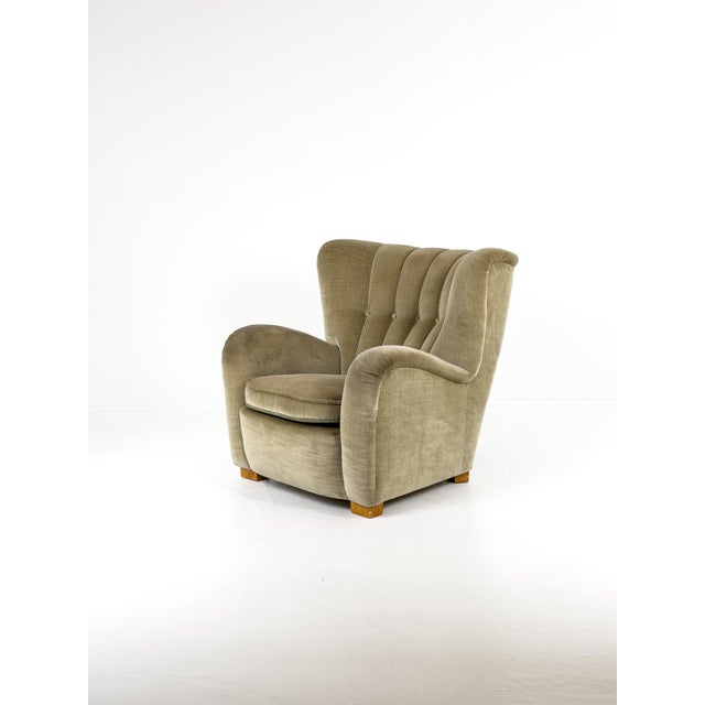 Swedish Modern Easy Chair, Sweden, 1940s For Sale - Image 4 of 11