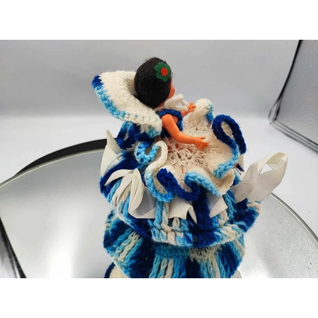 Blue Vintage Candy Container, 1970s For Sale - Image 8 of 9