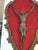 Clay Sculpture of the Crucified Christ Covered with Bronze Foil in Baroque Frame, Tuscany, 1895 For Sale - Image 3 of 7
