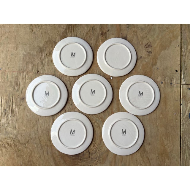 1960s 1960s Ceramic Pear Plates by Magenta-Set of 7 For Sale - Image 5 of 7