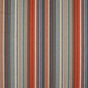 Harlequin Spectro Stripe Fabric in Teal/Sedonia/Rust