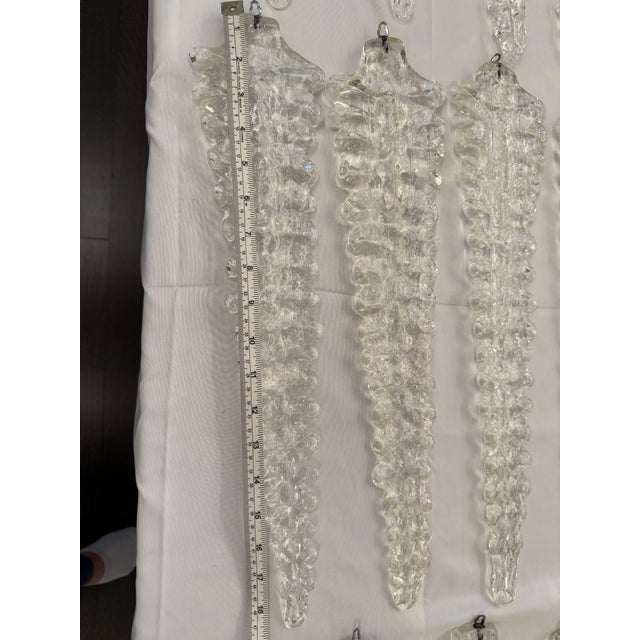 Glass 1960s Venini Chandelier, Seaweed Murano Glass (Alga), Italy For Sale - Image 7 of 11