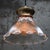 Holophane Vintage Industrial Glass and Brass Pendant Light from Holophane For Sale - Image 4 of 8