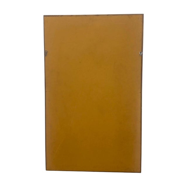 Vintage Mid-Century Modern Wood Frame Wall Mirror. For Sale In Seattle - Image 6 of 8