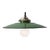 Metal French Green Enamel & Brass Pendant Light For Sale - Image 7 of 8
