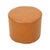 Vintage Round Pouf in Brown Skai and Leather Star Motif, 1960s For Sale - Image 11 of 11