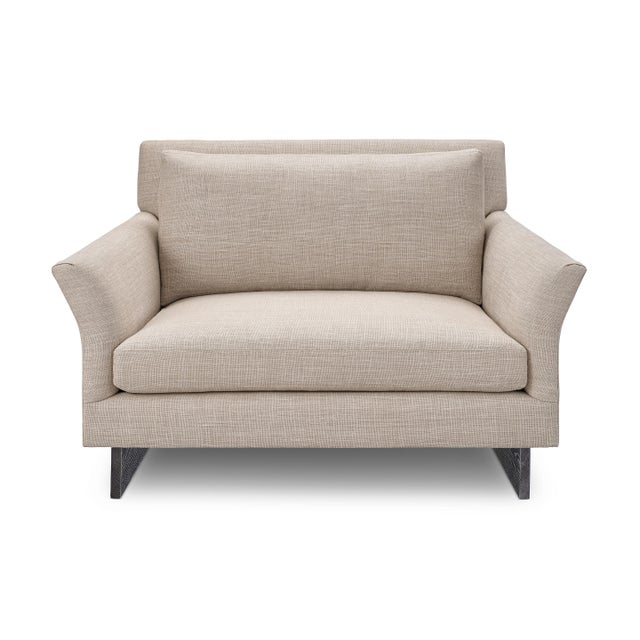 Lancaster Contemporary Melody Chair & a Half With Ottoman and Slipcovers For Sale - Image 9 of 14