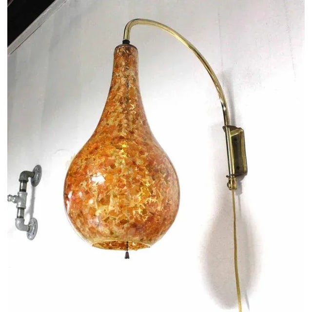 Metal Mid-Century Modern Pear Shaped Sconces- a Pair For Sale - Image 7 of 10