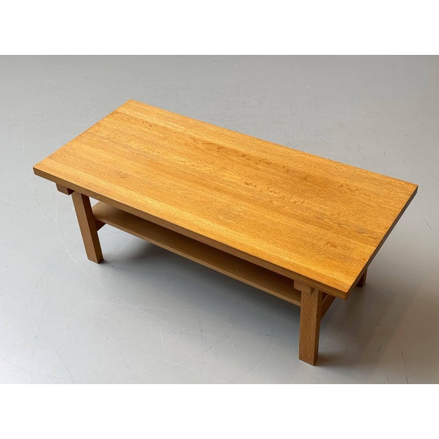 Mid-Century Scandinavian Oak Coffee Table, 1970s For Sale - Image 11 of 17