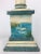20th Century English Traditional Hand-Painted Swan Wood Column Lamp For Sale - Image 4 of 6