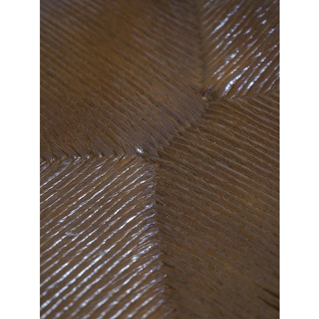 Pair Cherry Ladder Back Style Rush Seat Armchairs For Sale - Image 17 of 18