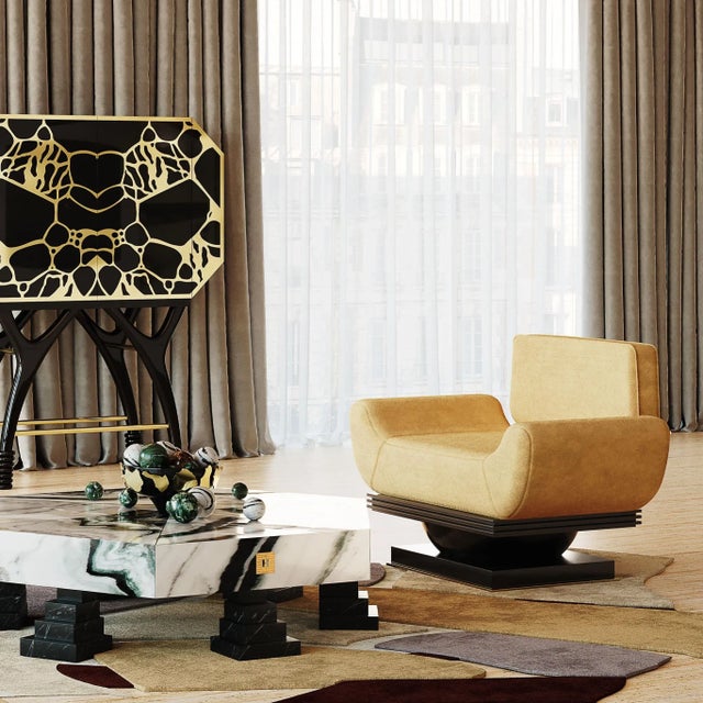 Black Alice Armchair by HOMMÉS Studio For Sale - Image 8 of 11