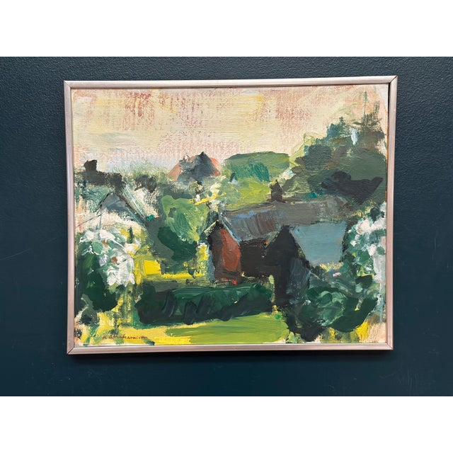Kenneth Abrahamsson, Landscape, 1950s, Oil on Canvas, Framed For Sale - Image 15 of 16