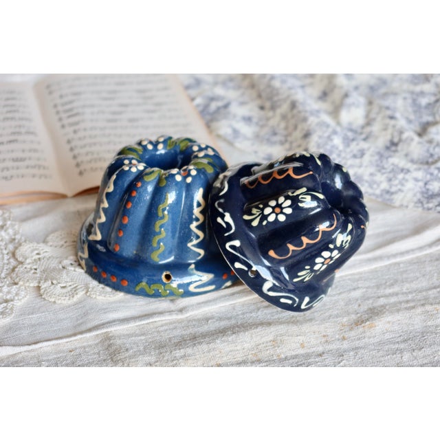 Decorative Enameled Ceramic Kougloff Molds, 1960s, Set of 2 For Sale - Image 9 of 12