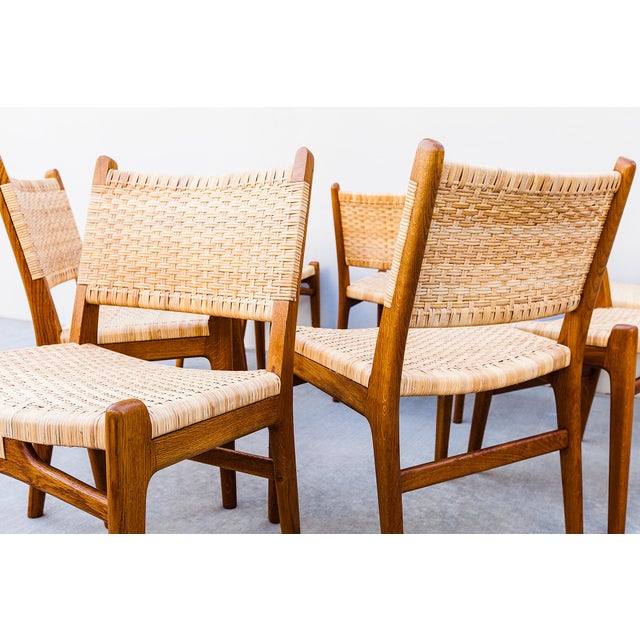 1960s 1960s Restored Hans Wegner Ch 31 Oak Dining Chairs - Set of 8 For Sale - Image 5 of 16