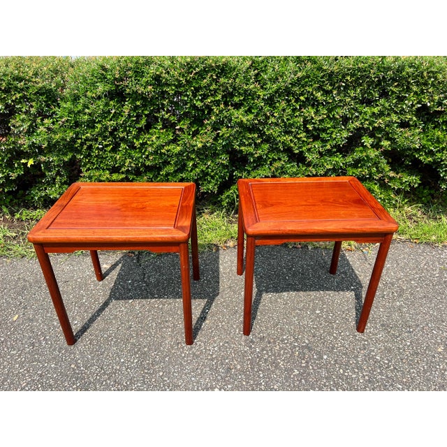 1970’s Alberts Tibro Style Scandinavian Rosewood Side Tables - a Pair For Sale - Image 12 of 12