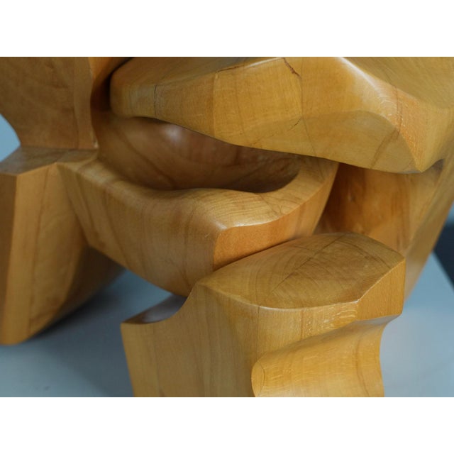 Joop Van Bergen, Interlocking Abstract, 1980s, Elm For Sale - Image 9 of 10