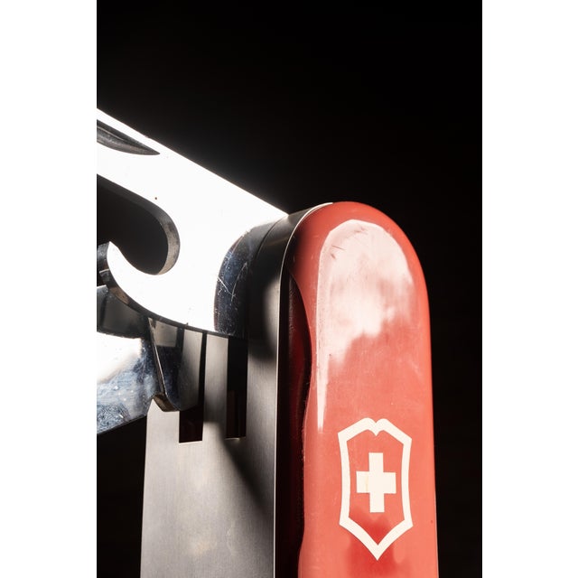 Metal Vintage "Victorinox" Swiss Army Knife Mechanical Store Display For Sale - Image 7 of 11
