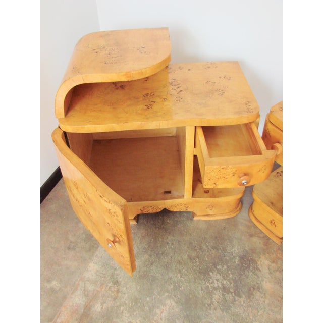 Vintage Art Deco Bedside Tables, 1940s, Set of 2 For Sale - Image 11 of 12