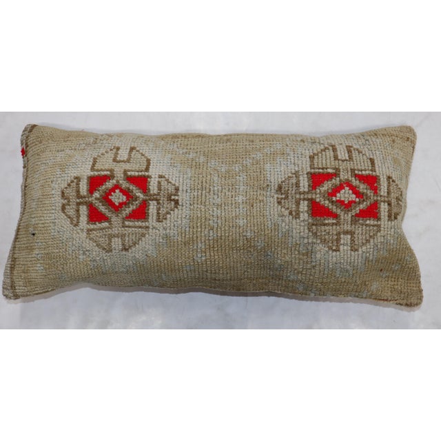 Late 20th Century Bolster Turkish Rug Pillow For Sale - Image 5 of 5
