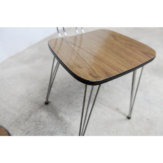 Formica Chairs with Brown Eiffel Legs, 1970s, Set of 2 For Sale - Image 15 of 15