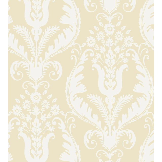Contemporary Sample - The House of Scalamandr�� Primavera Wallcovering, Alabaster For Sale - Image 3 of 3