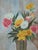 Wood Vintage Original Still Life Floral Watercolor Painting Framed For Sale - Image 7 of 10