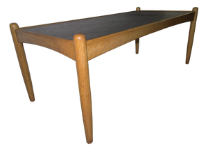 Mid-Century Modern Slate and Oak Coffee Table by Eric Merthen, 1960s