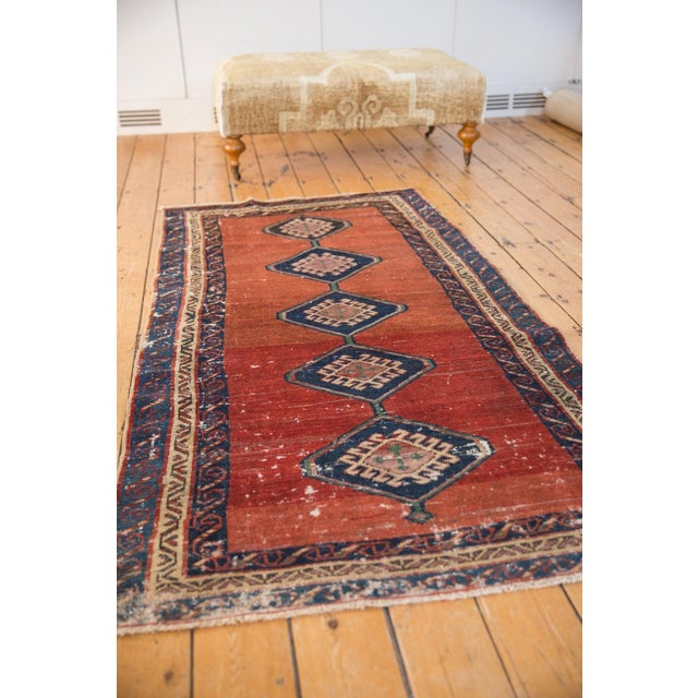 Shabby Chic Antique Bakshaish Rug - 3'5" x 6'7" For Sale - Image 3 of 10