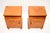 Brown Swedish Art Deco Bedside Cabinets in Satin Birch, 1930, Set of 2 For Sale - Image 8 of 11