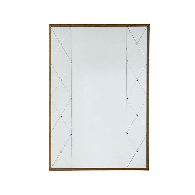 Large Mid-Century Swedish Segmented Wall Mirror, 1960 For Sale - Image 6 of 6