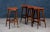 Mid-Century Rosewood & Leather Bar Stools by Erik Buch for Dyrlund, Set of 4 For Sale - Image 9 of 14
