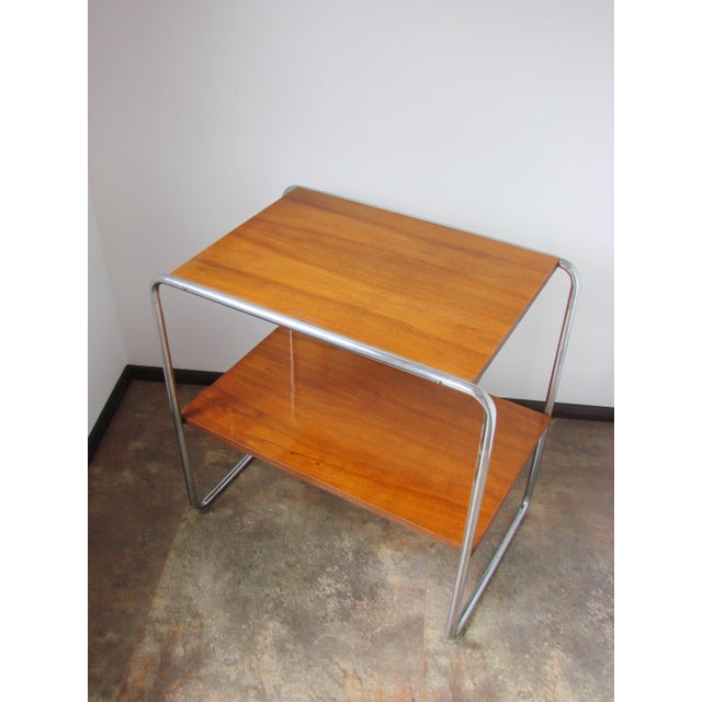 Bauhaus B12 Side Table by Marcel Breuer for Thonet, Czechoslovakia, 1930s For Sale - Image 10 of 16