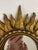 Vintage Mid 20th Century 12.5" Gilded Sunburst Accent Wall Mirror For Sale - Image 6 of 18