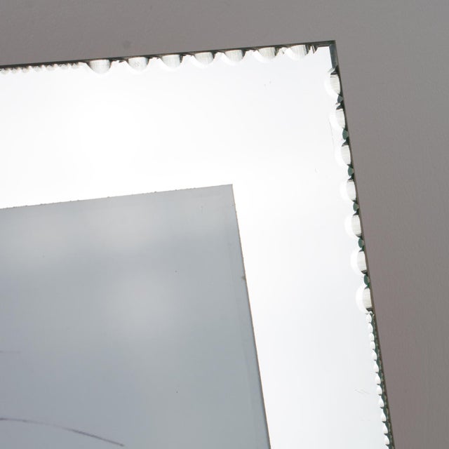 Silver French Mirrored Glass Picture Frame, Circa 1940 For Sale - Image 8 of 8