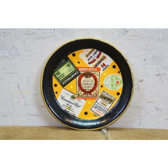Mid 20th Century Japanese Mid Century Modern Paper Mache Wine Liquor Glass Coasters Ashtray - 9 pcs For Sale - Image 14 of 15