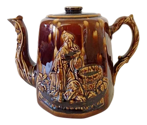 19th C. Large Rockingham Treacle Teapot